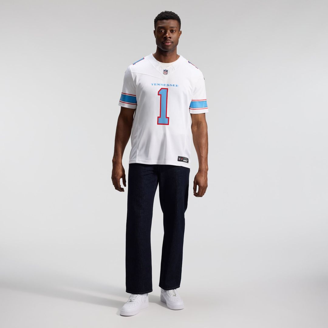 Men's Nike Tennessee Titans Cameron Ward White Vapor F.U.S.E. Stitched Limited NFL Jersey
