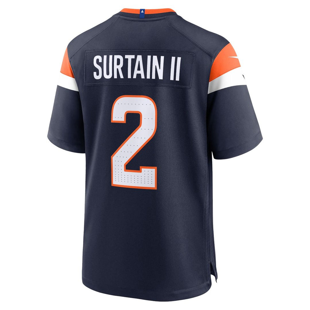 Men's Nike Denver Broncos Patrick Surtain II Orange Team Game NFL Jersey