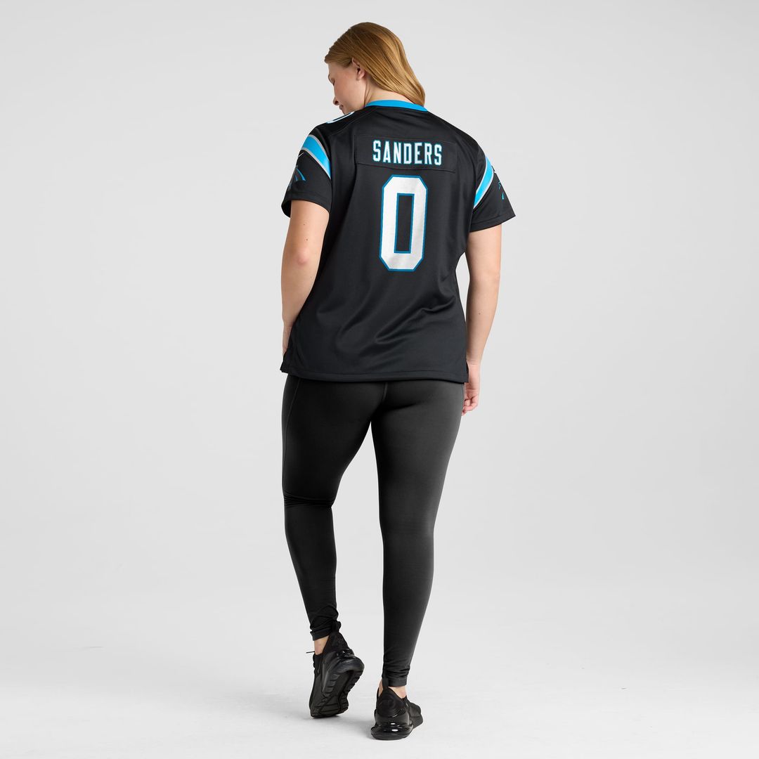 Women's Nike Carolina Panthers Ja'Tavion Sanders Black Game NFL Jersey