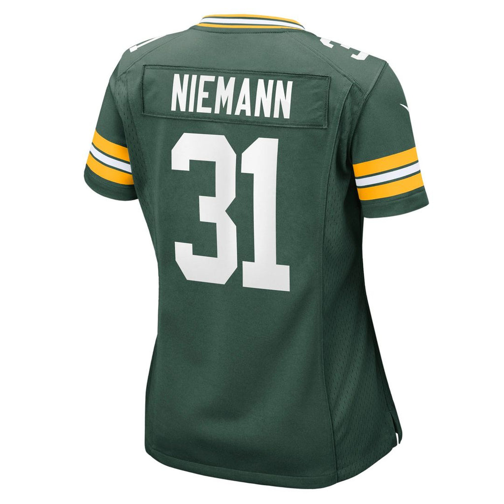 Women's Nike Green Bay Packers Nick Niemann Green Team Game NFL Jersey