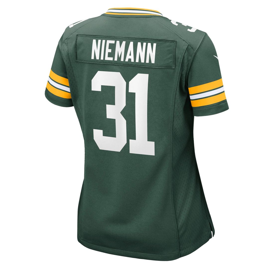 Women's Nike Green Bay Packers Nick Niemann Green Team Game NFL Jersey