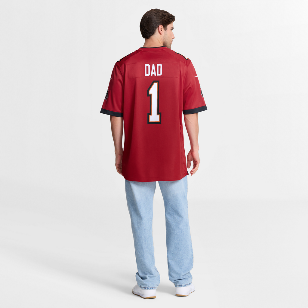 Men's Nike Tampa Bay Buccaneers Number 1 Dad Red Game NFL Jersey
