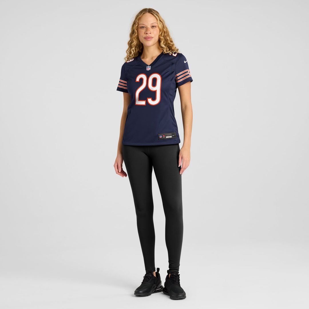 Women's Nike Chicago Bears Tyrique Stevenson Navy Game NFL Jersey