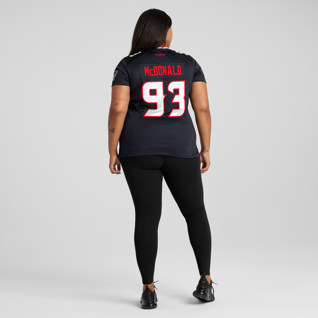 Women's Nike Houston Texans Kayden McDonald Navy Team Game NFL Jersey