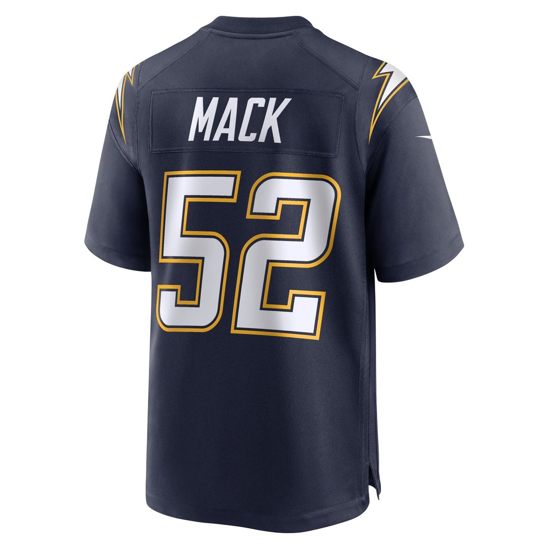 Men's Nike Los Angeles Chargers Khalil Mack Navy Alternate Super Chargers Game Player NFL Jersey