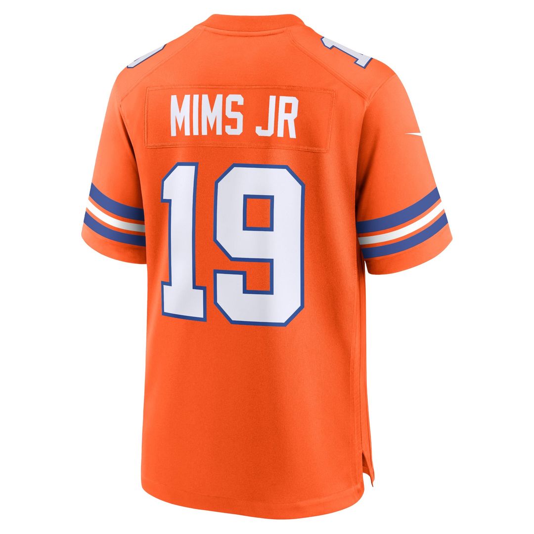 Men's Nike Denver Broncos Marvin Mims Jr Orange Mile High Collection 1977 Throwback Player Game NFL Jersey