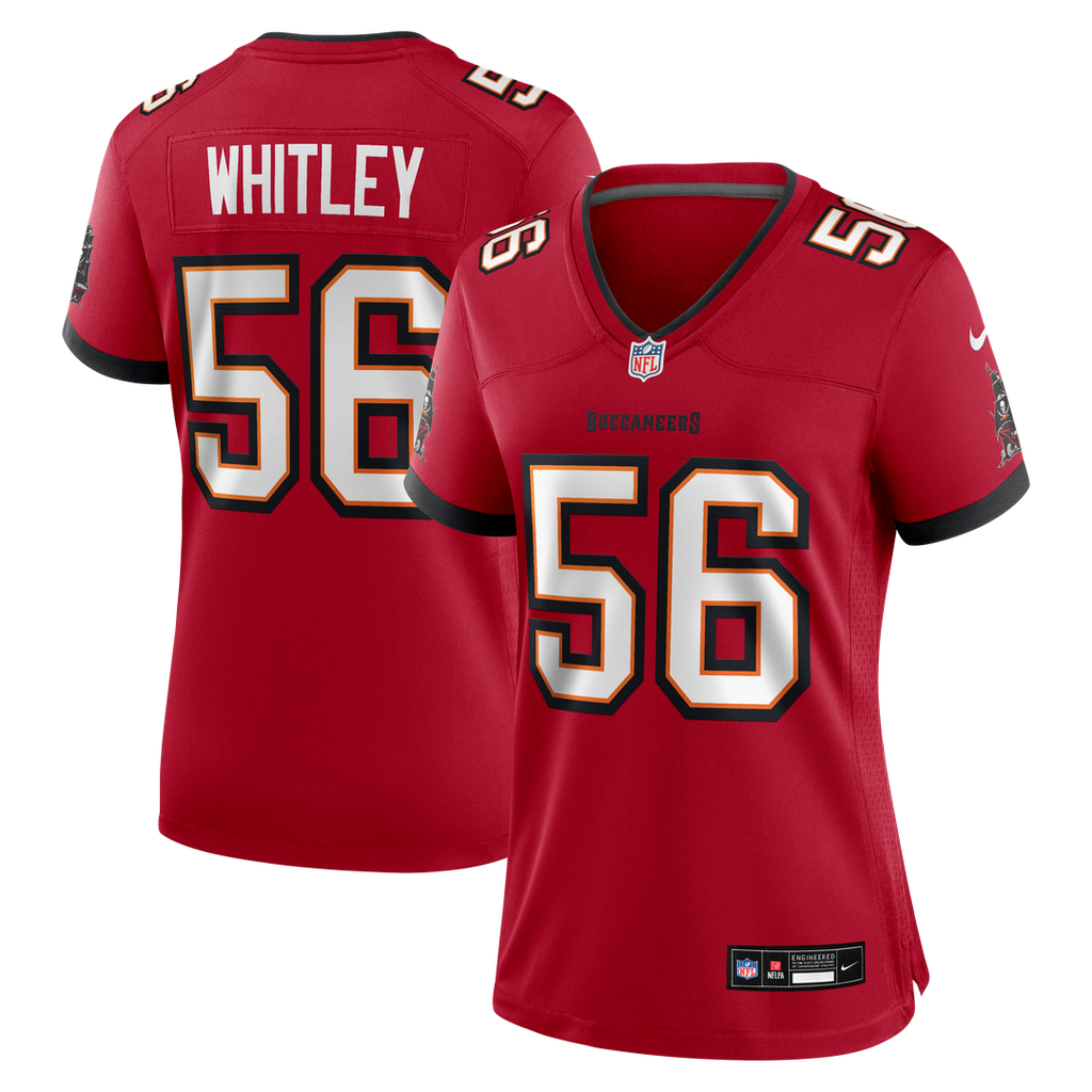 Women's Nike Tampa Bay Buccaneers Benton Whitley Red Team Game NFL Jersey