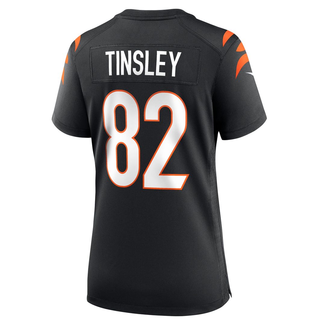 Women's Nike Cincinnati Bengals Mitchell Tinsley Black Team Game NFL Jersey