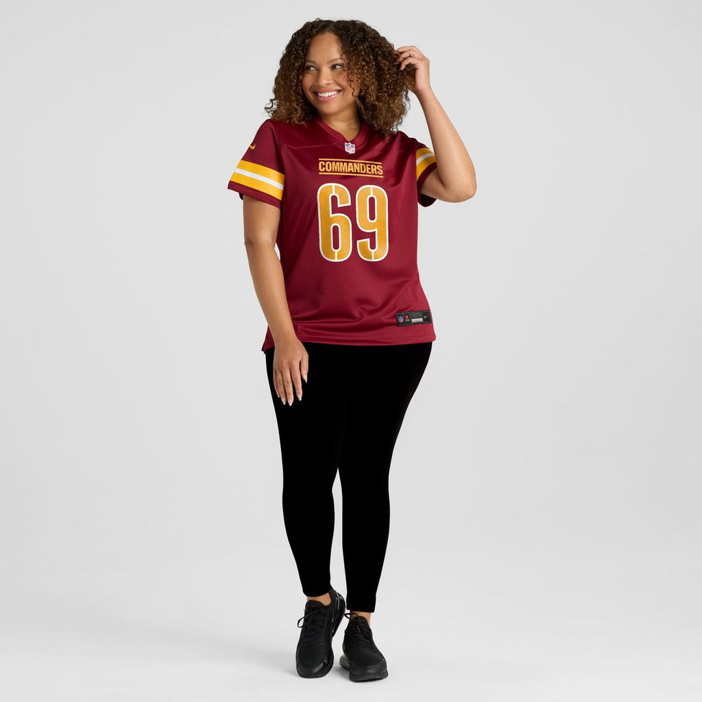 Women's Nike Washington Commanders Tyler Ott Burgundy Team Game NFL Jersey