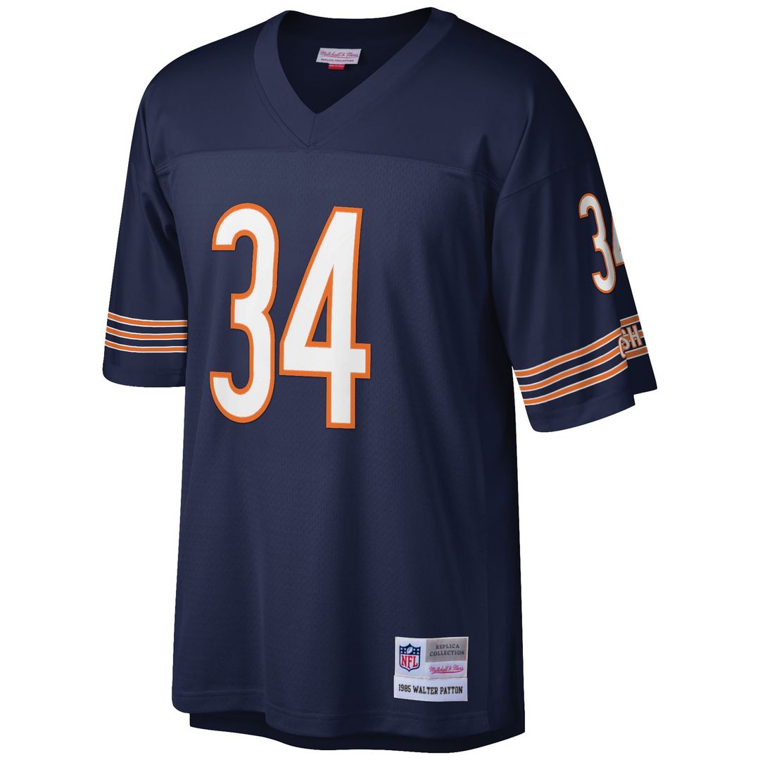 Men's Big & Tall Mitchell & Ness Chicago Bears Walter Payton White 1985 Retired Player Replica NFL Jersey