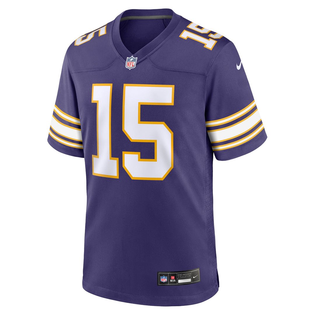 Men's Nike Minnesota Vikings Dallas Turner White Game NFL Jersey