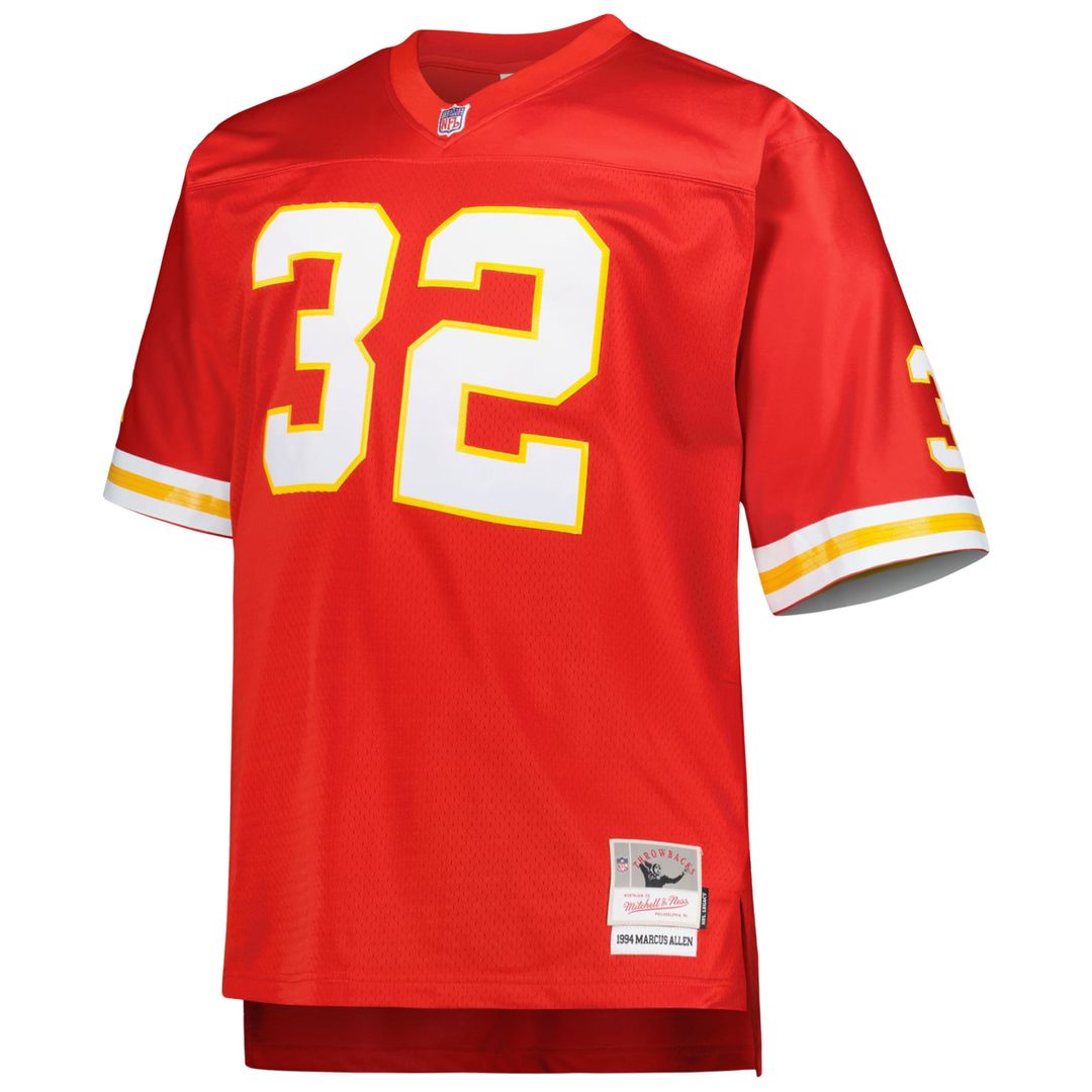 Men's Big & Tall Mitchell & Ness Kansas City Chiefs Marcus Allen Red 1994 Retired Player Replica NFL Jersey