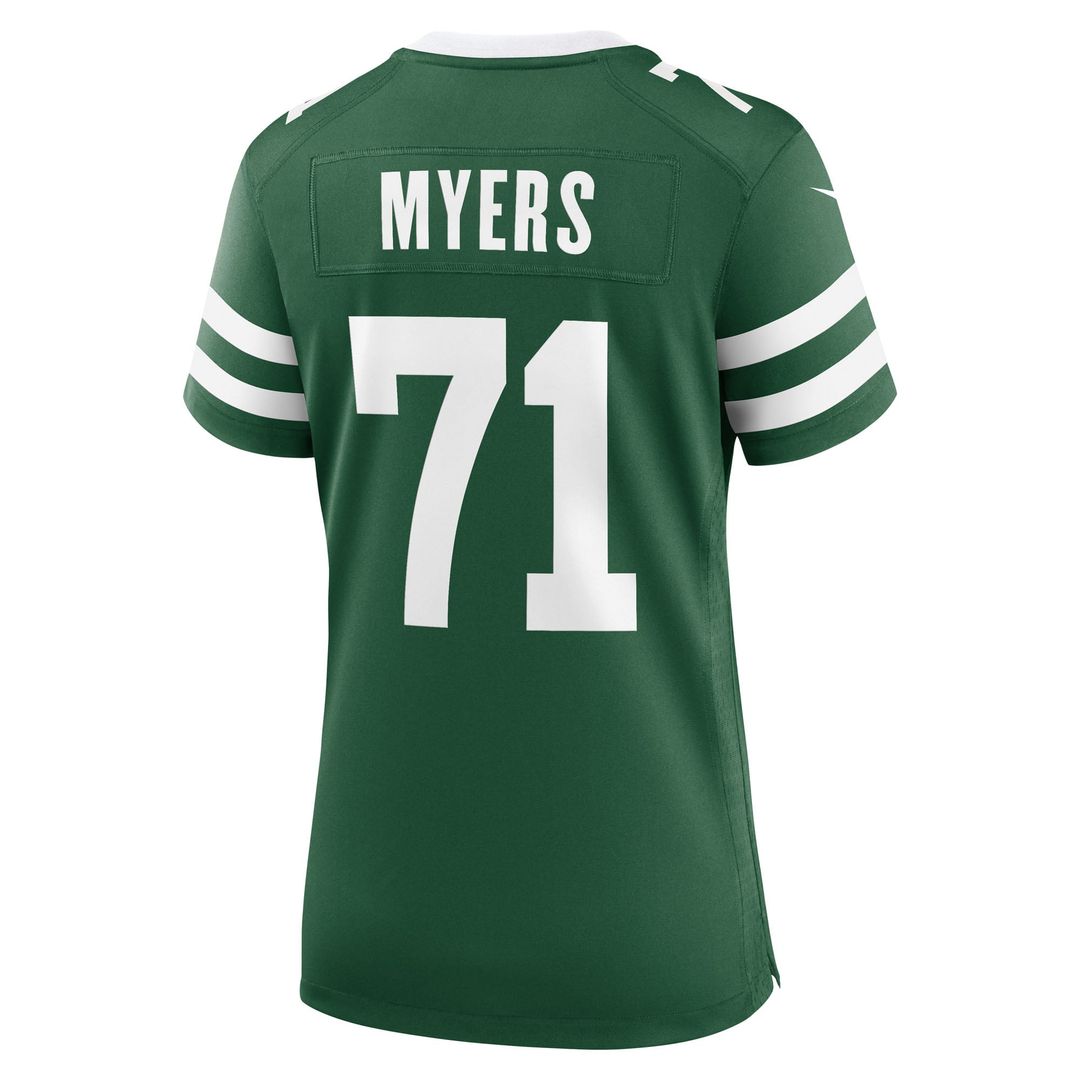 Women's Nike New York Jets Josh Myers Legacy Green Game NFL Jersey
