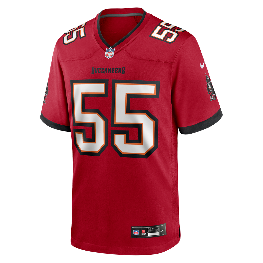 Men's Nike Tampa Bay Buccaneers Derrick Brooks Red Game Retired Player NFL Jersey