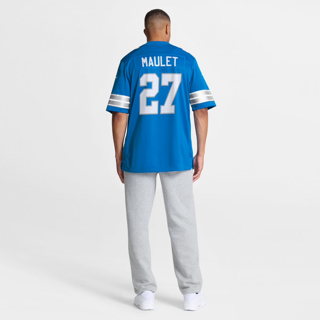 Men's Nike Detroit Lions Arthur Maulet Blue Team Game NFL Jersey