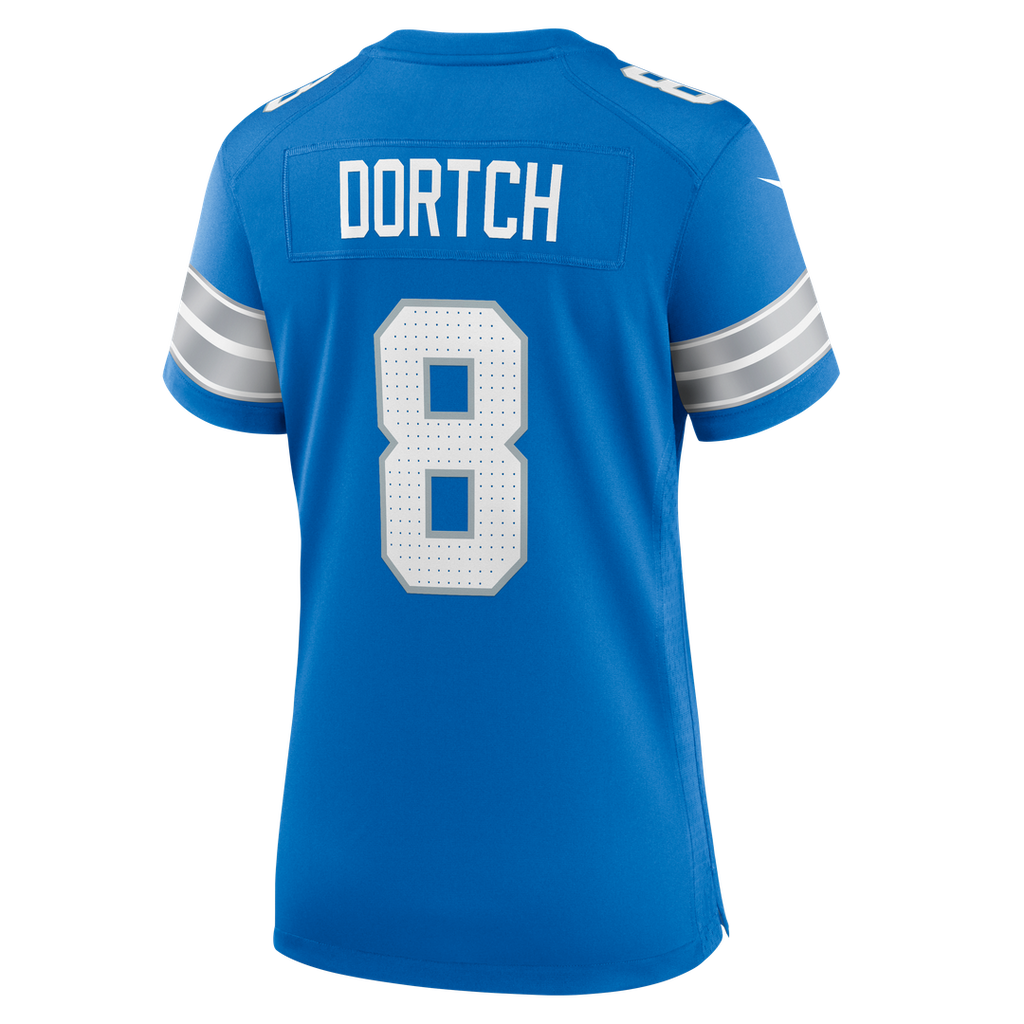 Women's Nike Detroit Lions Greg Dortch Blue Team Game NFL Jersey