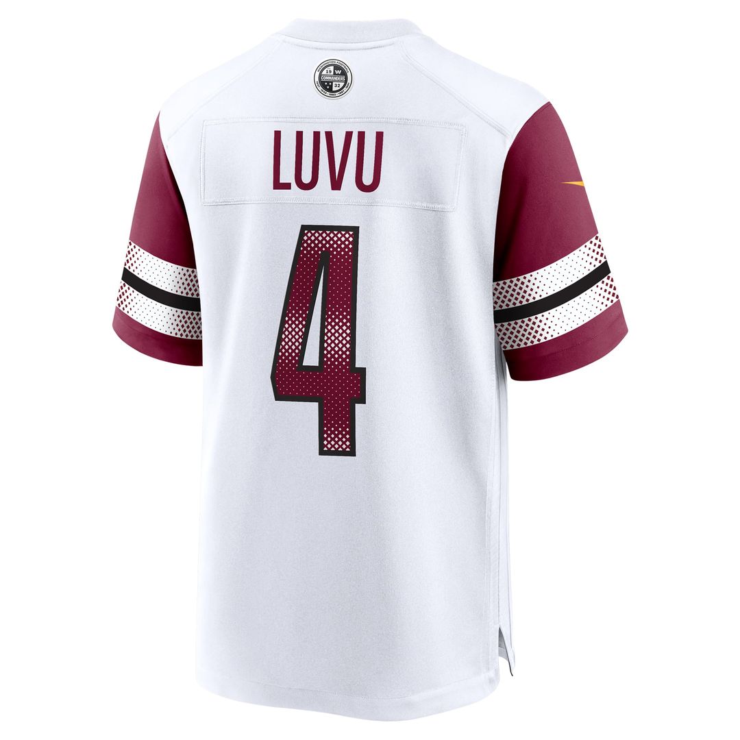 Men's Nike Washington Commanders Frankie Luvu White Game NFL Jersey