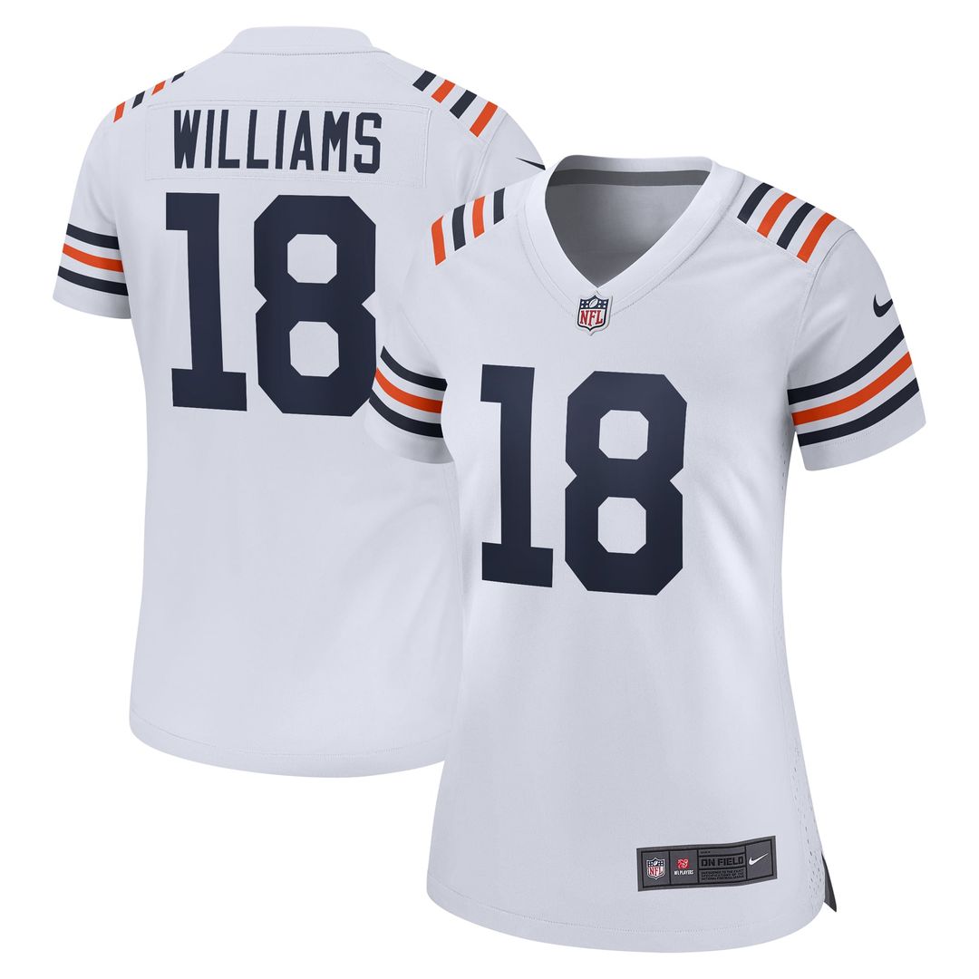 Women's Nike Chicago Bears Caleb Williams White 2nd Alternate Game Player NFL Jersey