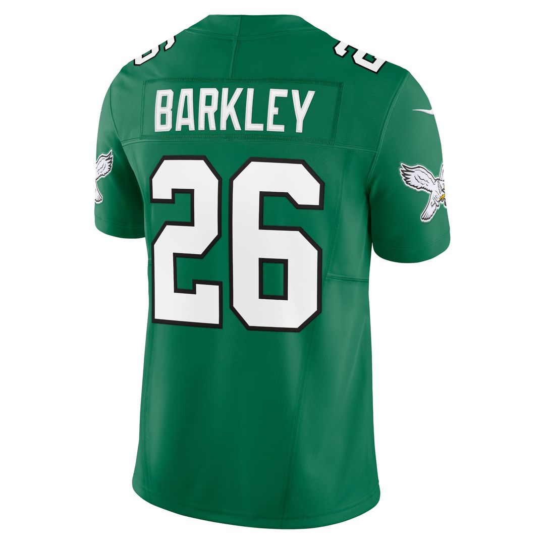 Men's Nike Philadelphia Eagles Saquon Barkley White Vapor F.U.S.E. Limited NFL Jersey
