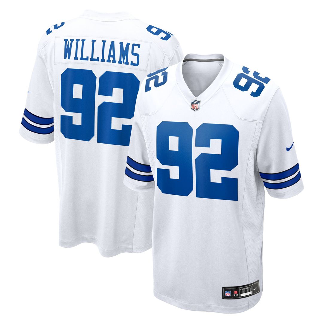 Men's Nike Dallas Cowboys Quinnen Williams Navy Team Game NFL Jersey