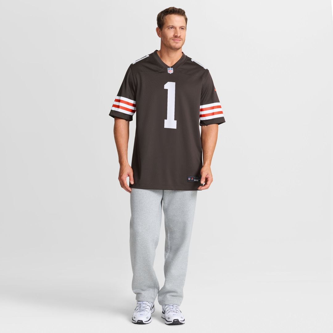 Men's Nike Cleveland Browns KC Concepcion Brown 2026 NFL Draft First Round Pick No. 24 Team Game NFL Jersey