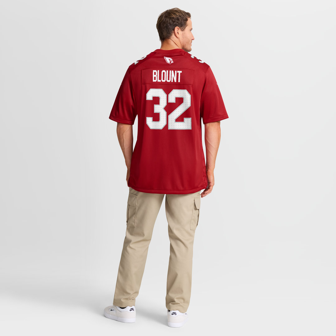 Men's Nike Arizona Cardinals Joey Blount Cardinal Game NFL Jersey