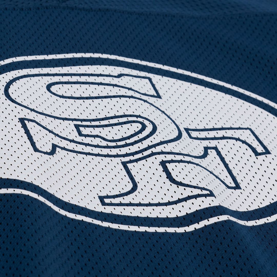 Men's Mitchell & Ness San Francisco 49ers Jerry Rice Navy x Levi's Unisex Legacy NFL Jersey
