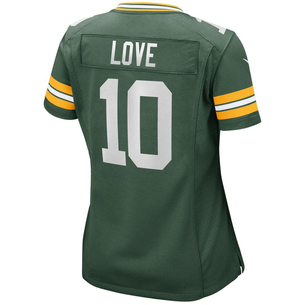 Women's Nike Green Bay Packers Jordan Love Green Game NFL Jersey