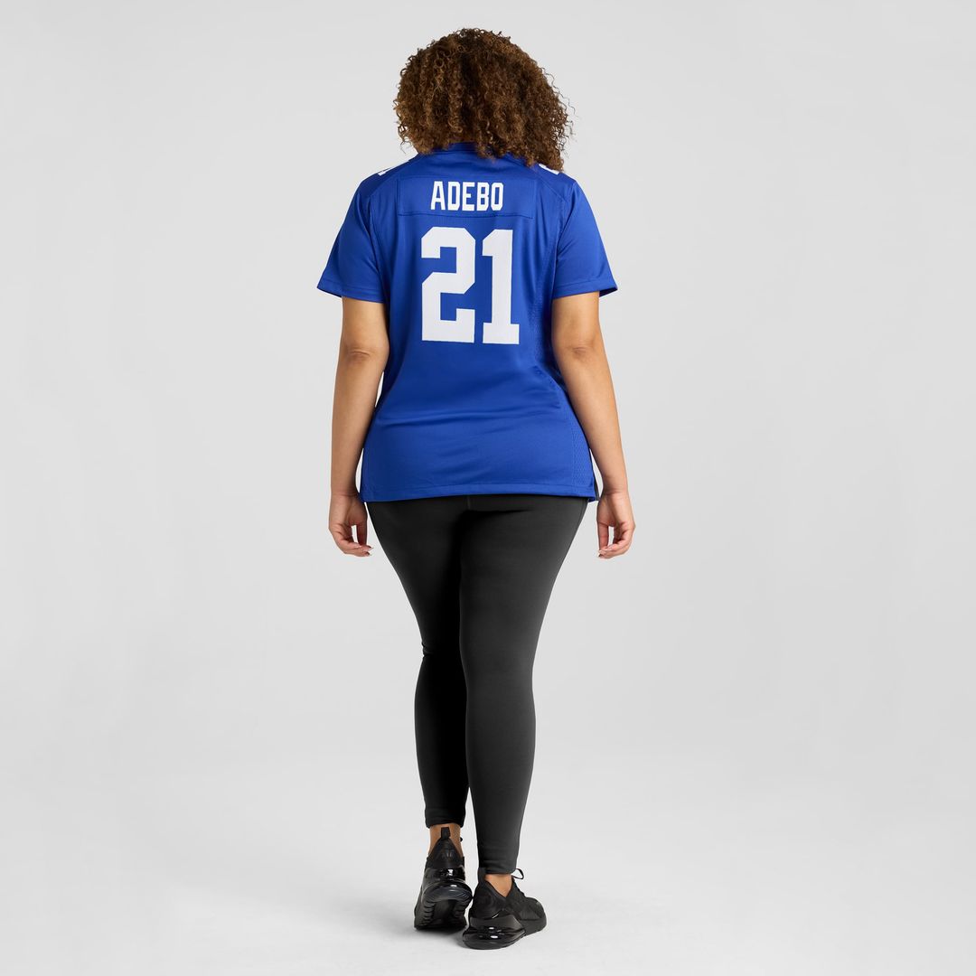 Women's Nike New York Giants Paulson Adebo Royal Team Game NFL Jersey
