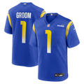 Men's Nike Los Angeles Rams Number 1 Groom Royal Game NFL Jersey