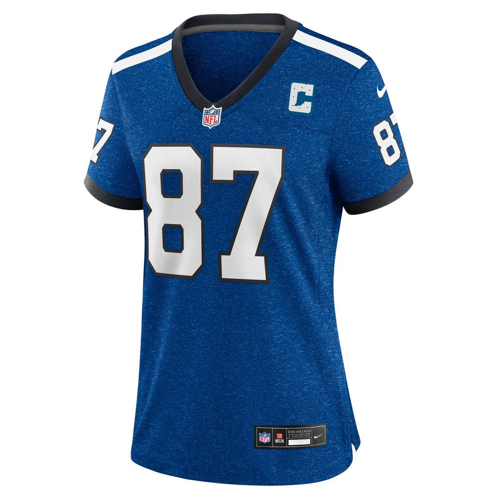 Women's Nike Indianapolis Colts Reggie Wayne Royal Retired Player Game NFL Jersey