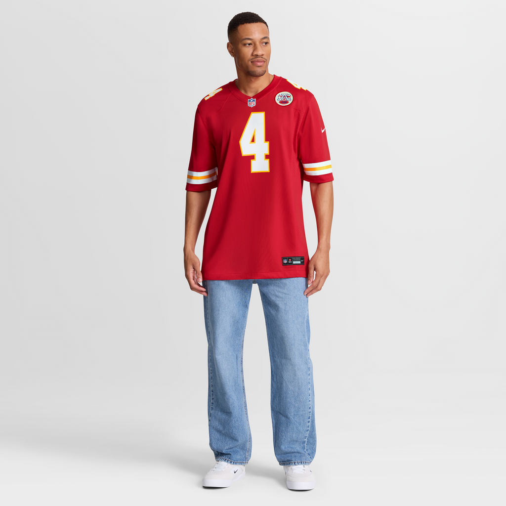 Men's Nike Kansas City Chiefs Rashee Rice Red Game NFL Jersey