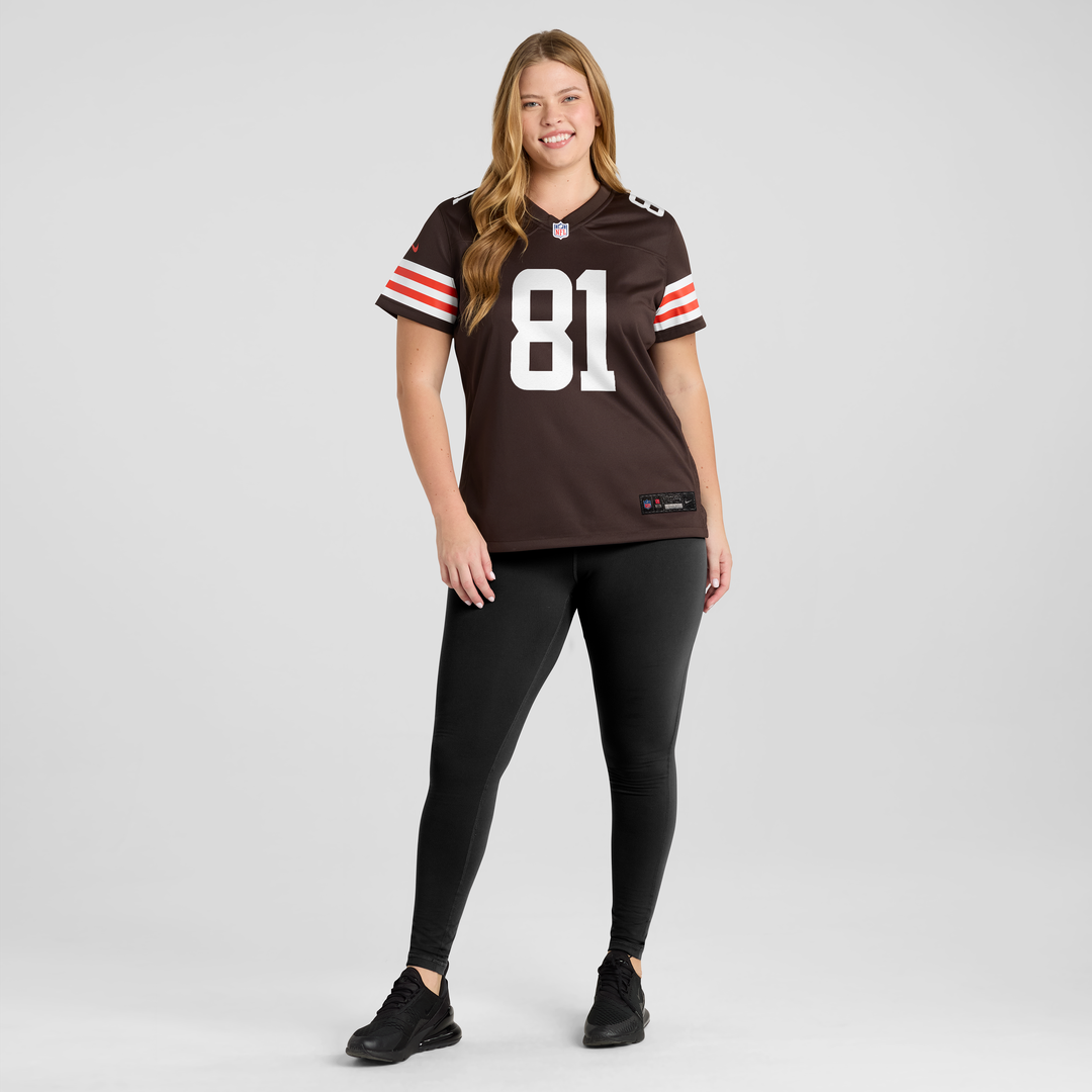 Women's Nike Cleveland Browns Luke Floriea Brown Team Game NFL Jersey