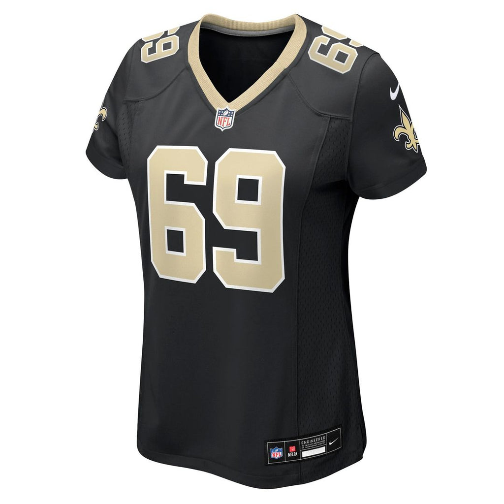 Women's Nike New Orleans Saints Barry Wesley Black Team Game NFL Jersey