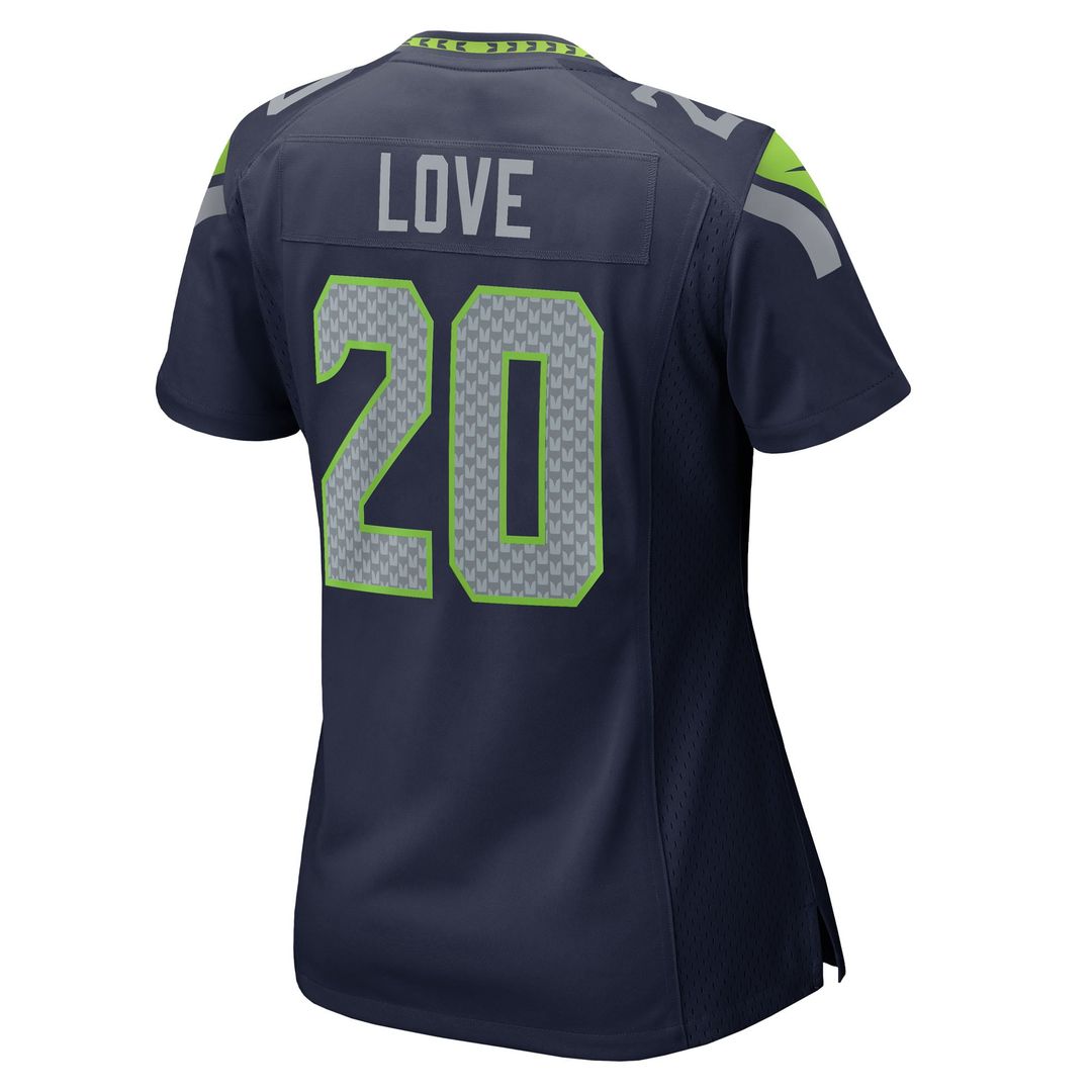 Women's Nike Seattle Seahawks Julian Love Royal Throwback Player Game NFL Jersey