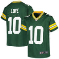 Youth Nike Green Bay Packers Jordan Love Green Game NFL Jersey