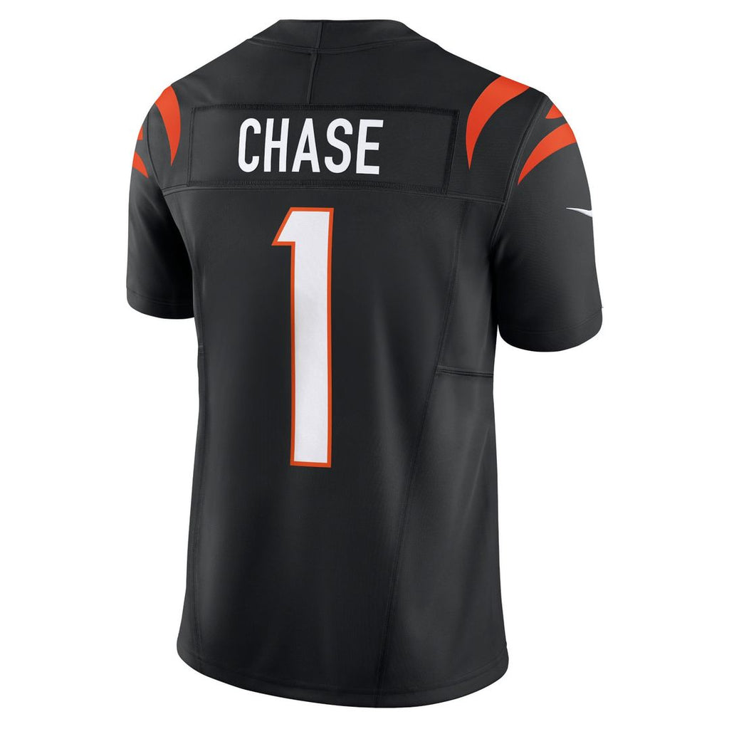 Men's Nike Cincinnati Bengals Ja'Marr Chase Black Vapor F.U.S.E. Limited NFL Jersey