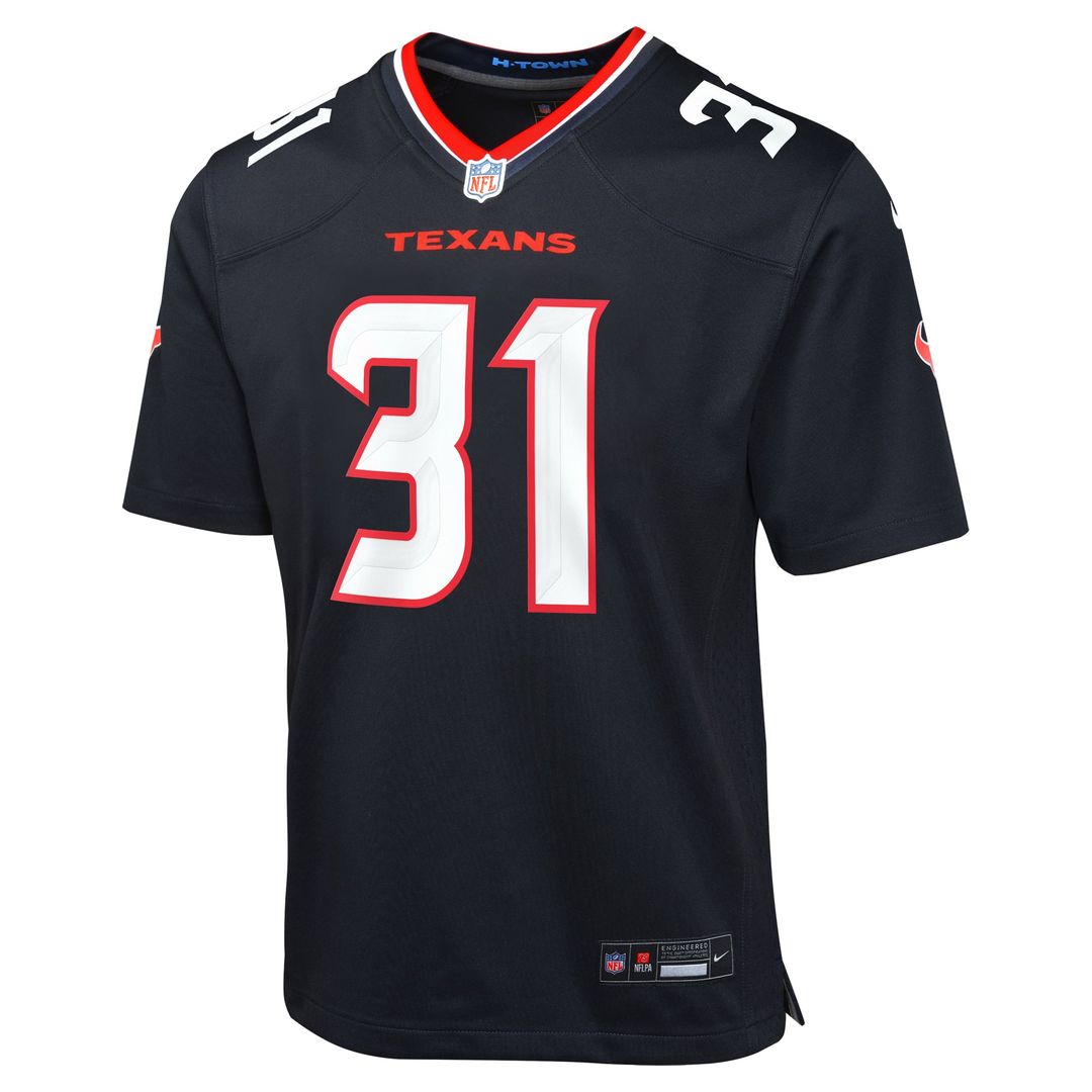 Youth Nike Houston Texans Dameon Pierce Red Game NFL Jersey