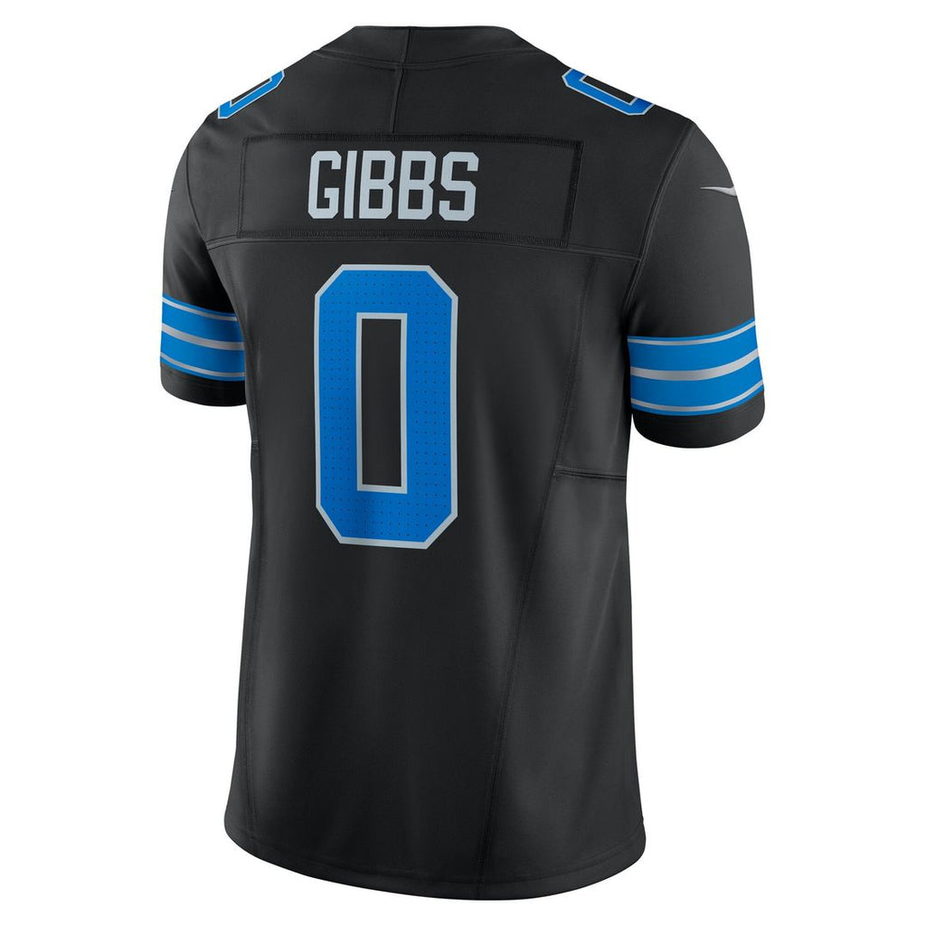 Men's Nike Detroit Lions Jahmyr Gibbs Black 2nd Alternate Vapor F.U.S.E. Limited NFL Jersey