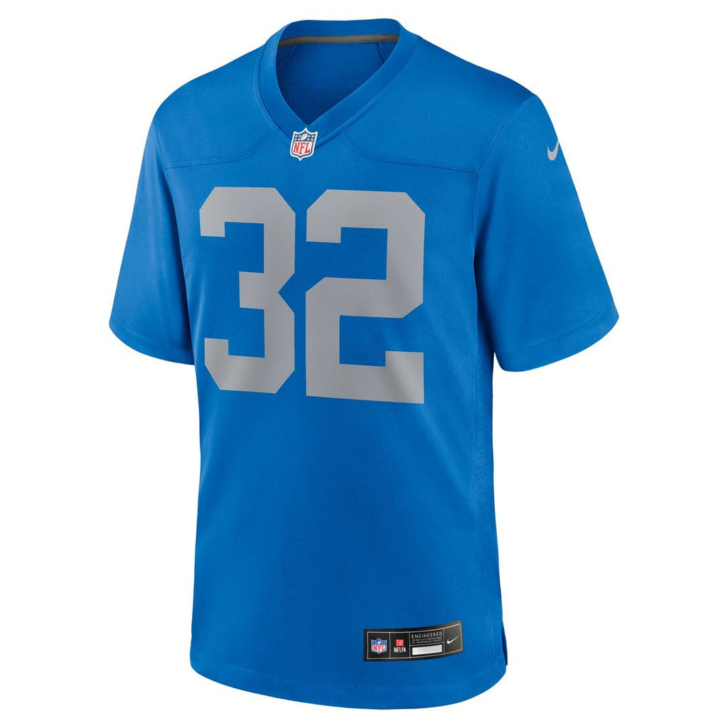 Men's Nike Detroit Lions Brian Branch Blue Alternate Game NFL Jersey