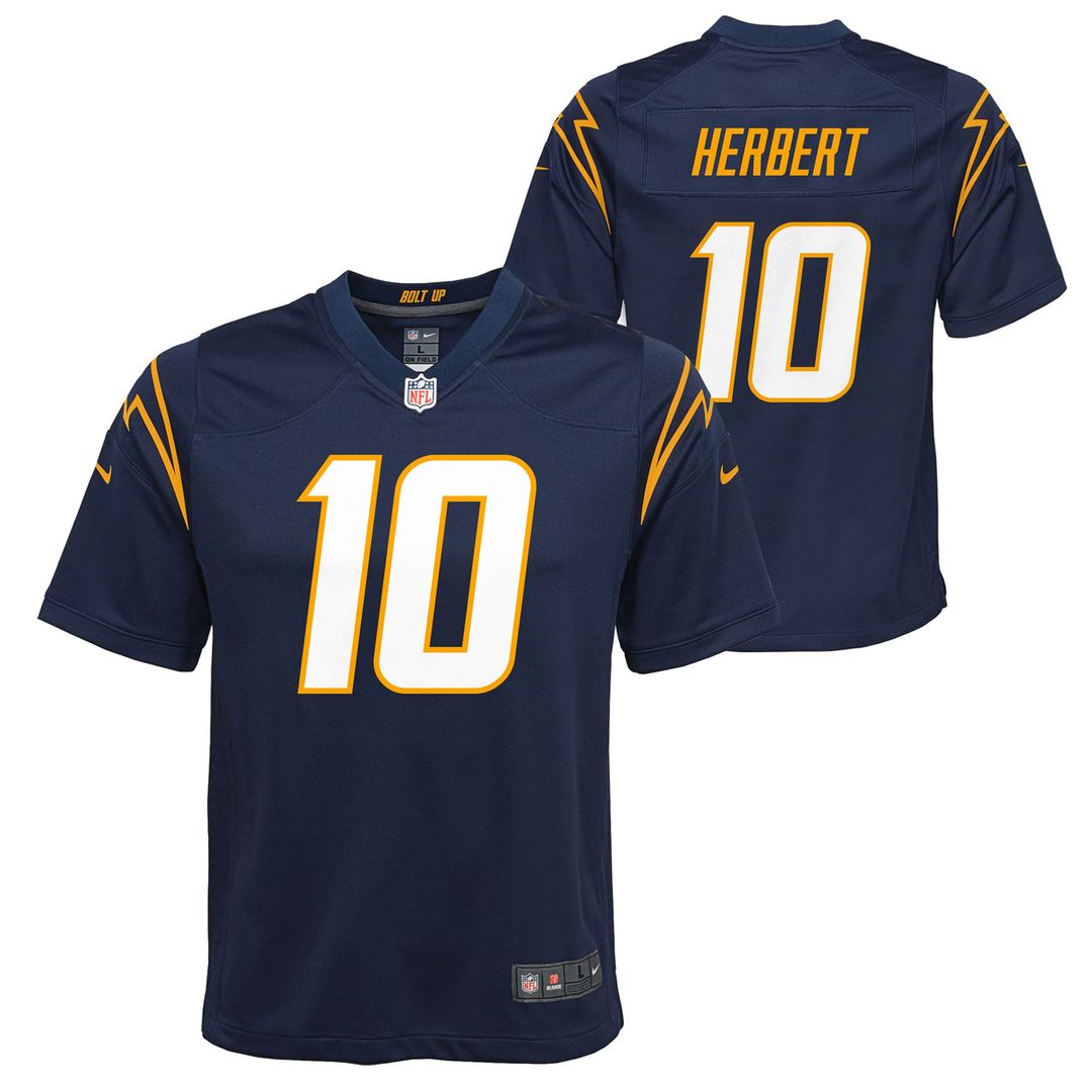 Youth Nike Los Angeles Chargers Justin Herbert Navy Game NFL Jersey