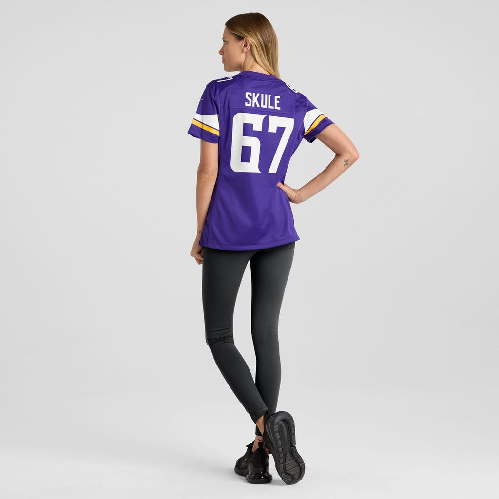 Women's Nike Minnesota Vikings Justin Skule Purple Team Game NFL Jersey