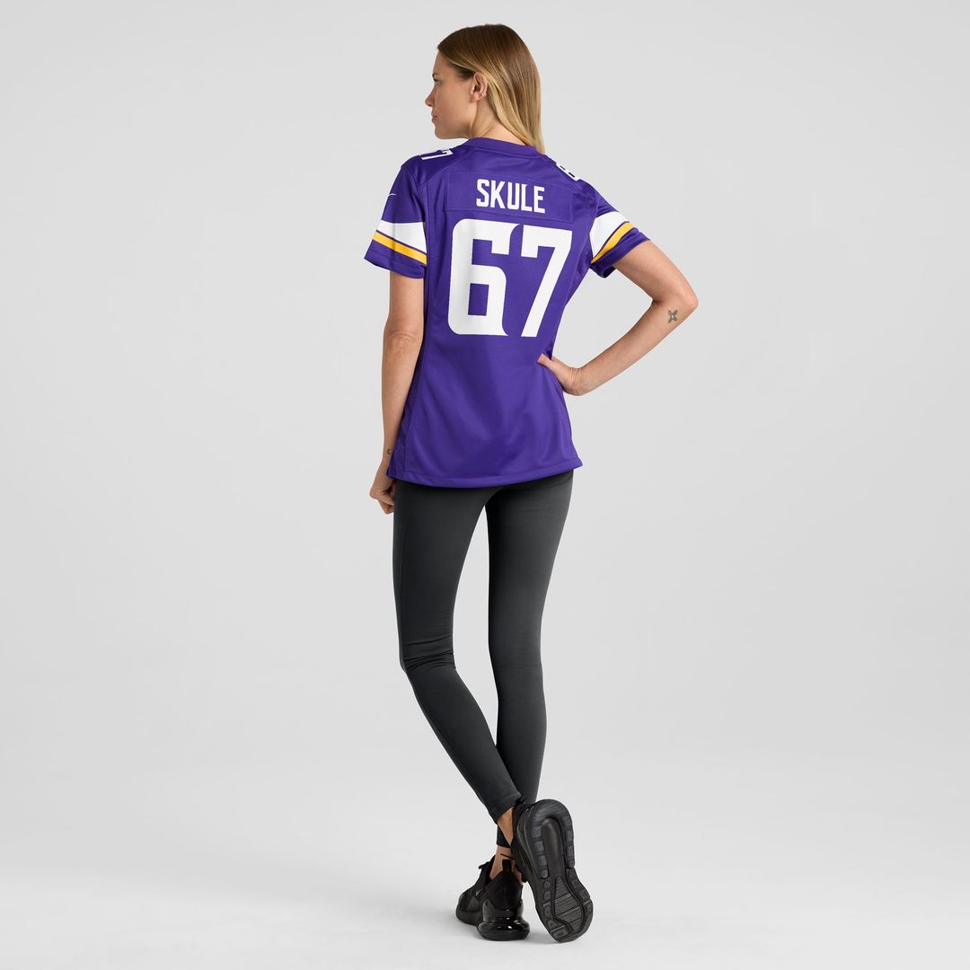 Women's Nike Minnesota Vikings Justin Skule Purple Team Game NFL Jersey