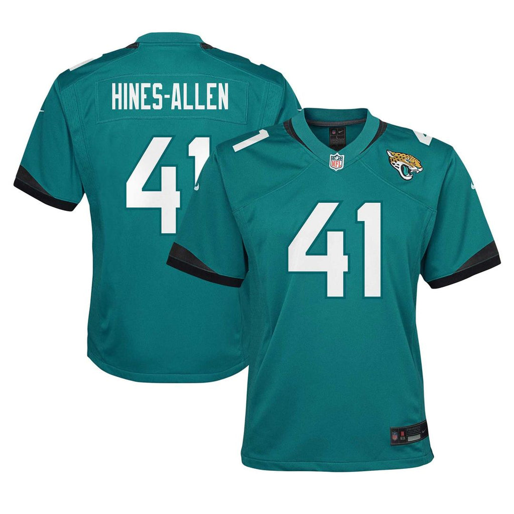 Youth Nike Jacksonville Jaguars Josh Hines-Allen Teal Game NFL Jersey