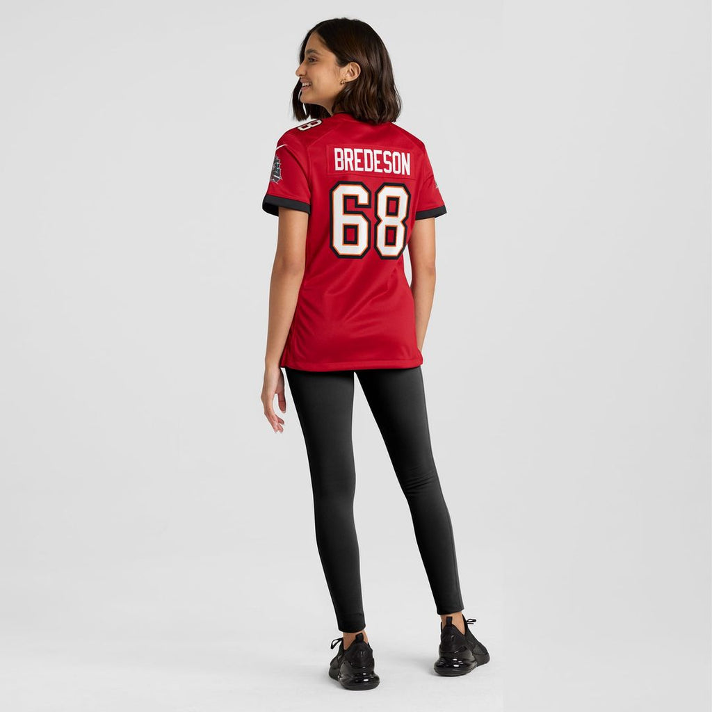 Women's Nike Tampa Bay Buccaneers Ben Bredeson Red Game NFL Jersey