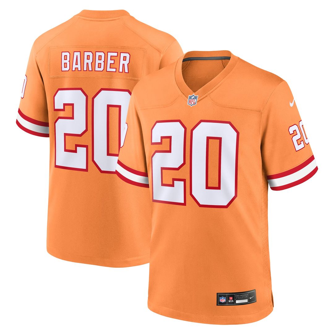 Men's Nike Tampa Bay Buccaneers Ronde Barber Orange Retired Player Alternate Game NFL Jersey