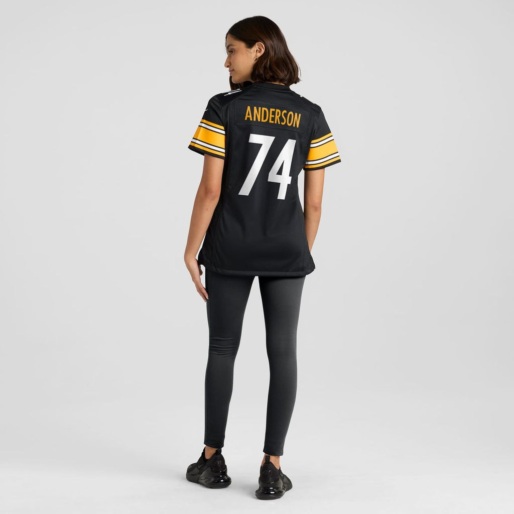 Women's Nike Pittsburgh Steelers Spencer Anderson Black Game NFL Jersey