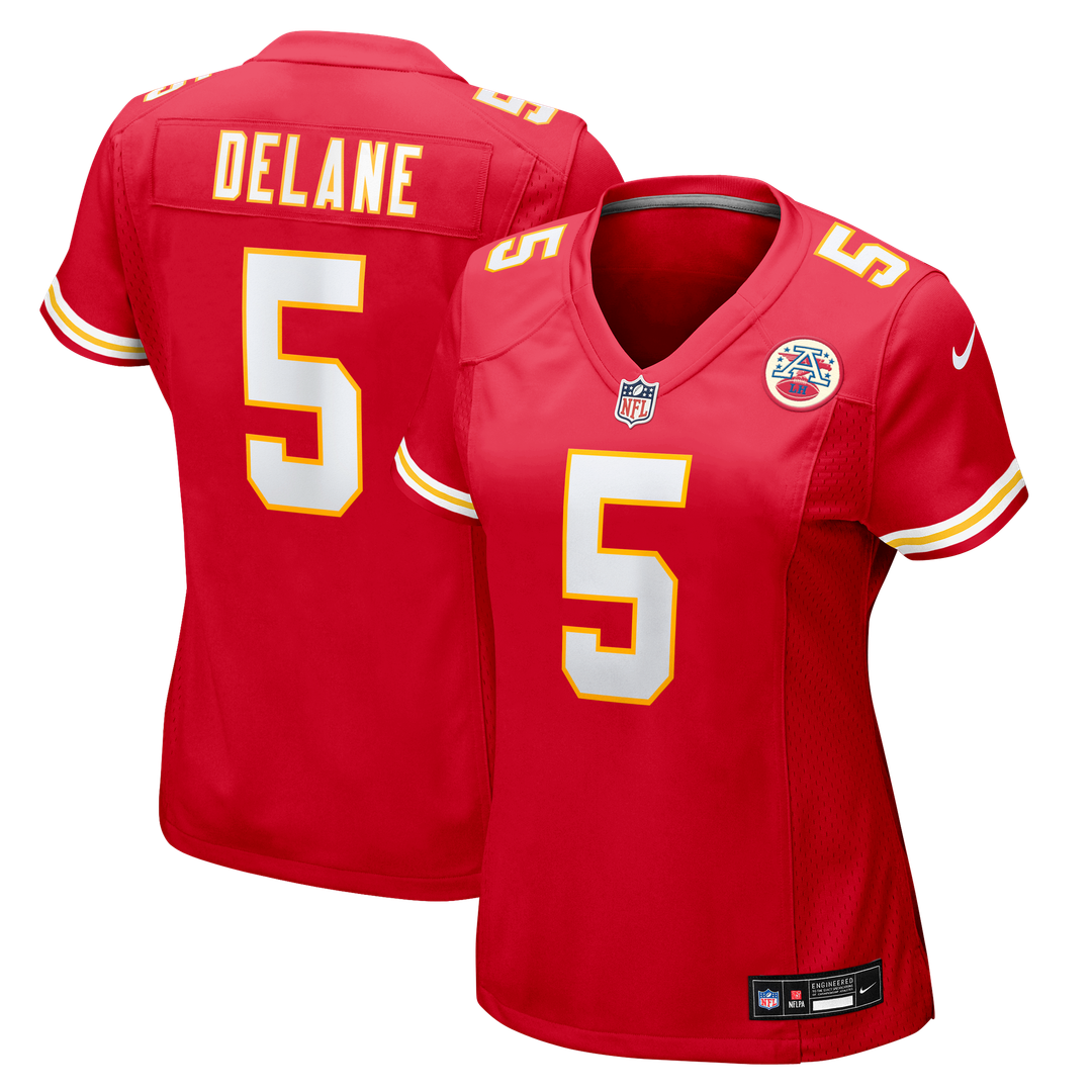 Women's Nike Kansas City Chiefs Mansoor Delane Red Game NFL Jersey