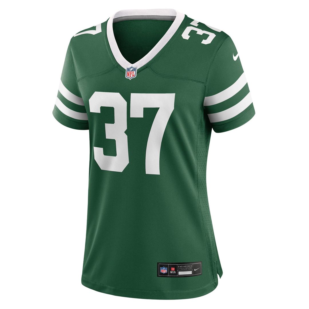 Women's Nike New York Jets Qwan'tez Stiggers Legacy Green Game NFL Jersey
