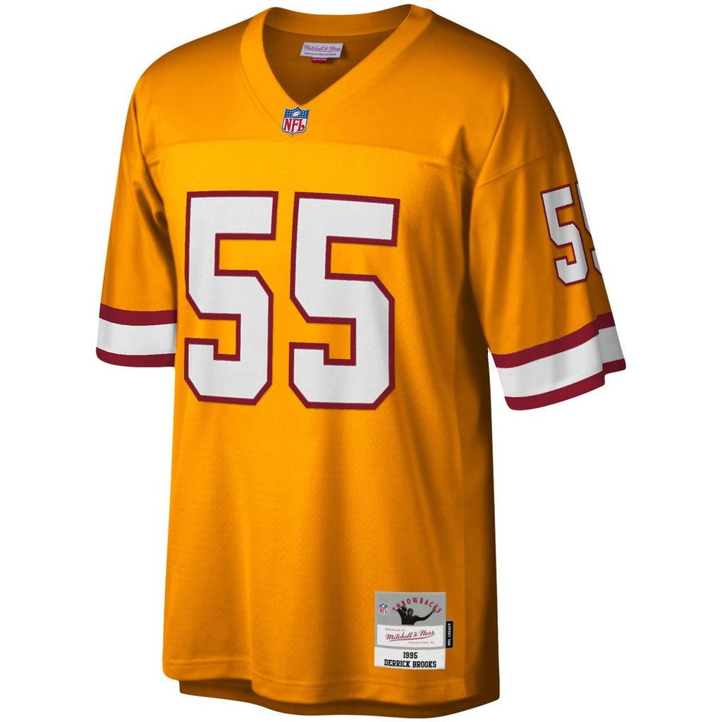 Men's Big & Tall Mitchell & Ness Tampa Bay Buccaneers Derrick Brooks Orange 1995 Legacy Retired Player NFL Jersey